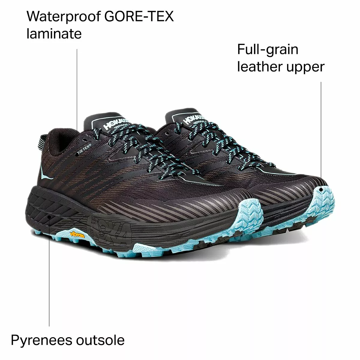 HOKA ONE ONE Speedgoat 4 GTX Trail Running Shoe Women's 2 HOKA ONE ONE Speedgoat 4 GTX Trail Running Shoe Women's - Image 2