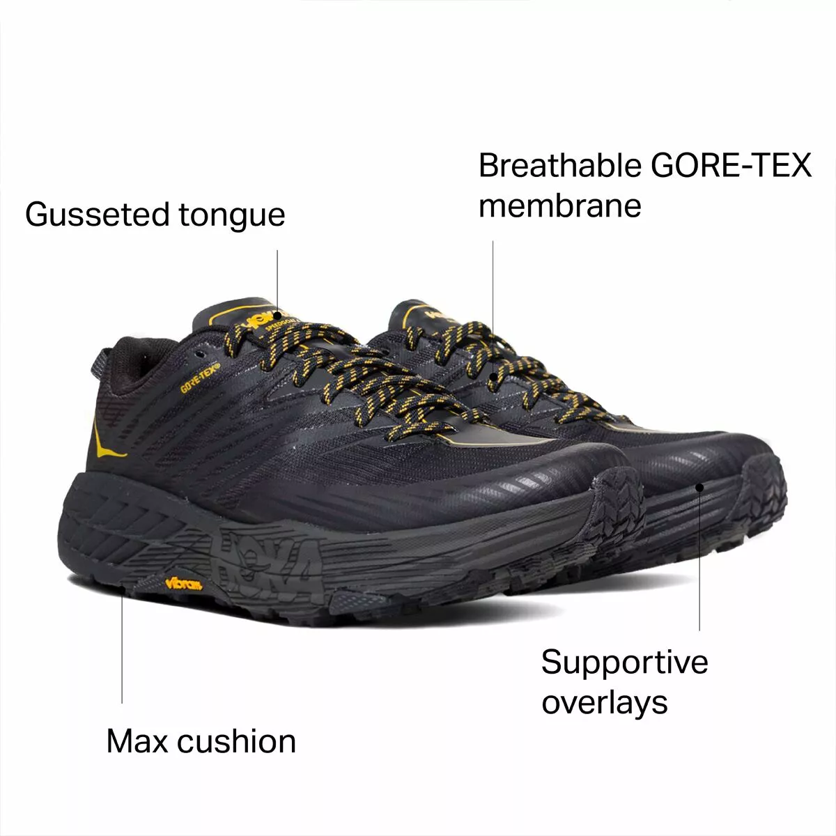 HOKA ONE ONE Speedgoat 4 GTX Trail Running Shoe Men's 8 HOKA ONE ONE Speedgoat 4 GTX Trail Running Shoe Men's - Image 8