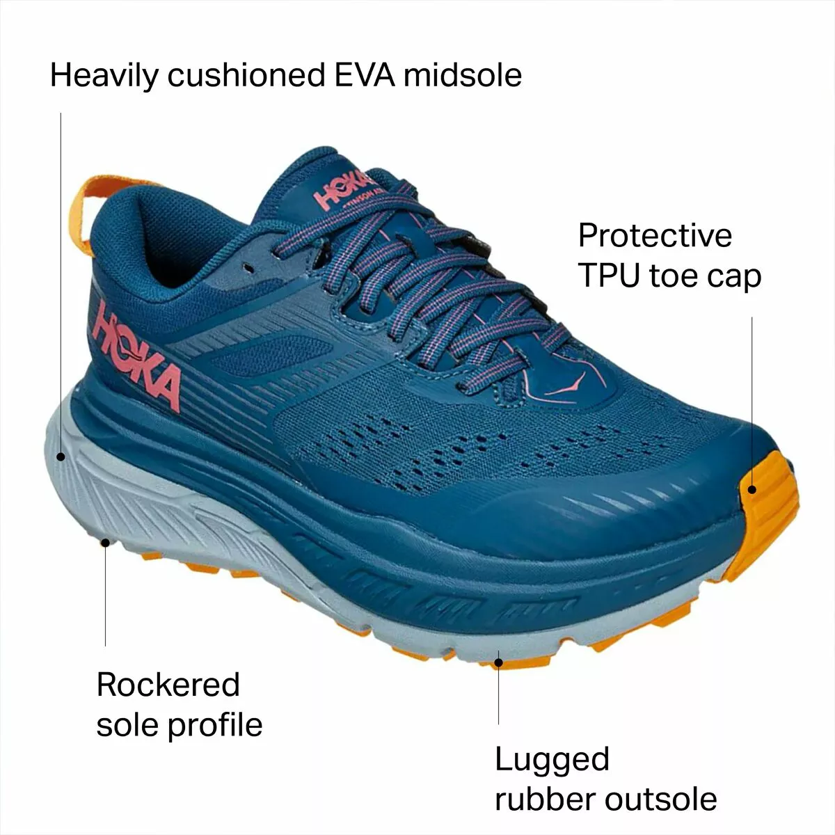 HOKA ONE ONE Stinson ATR 6 Trail Running Shoe Women's 7 HOKA ONE ONE Stinson ATR 6 Trail Running Shoe Women's - Image 7