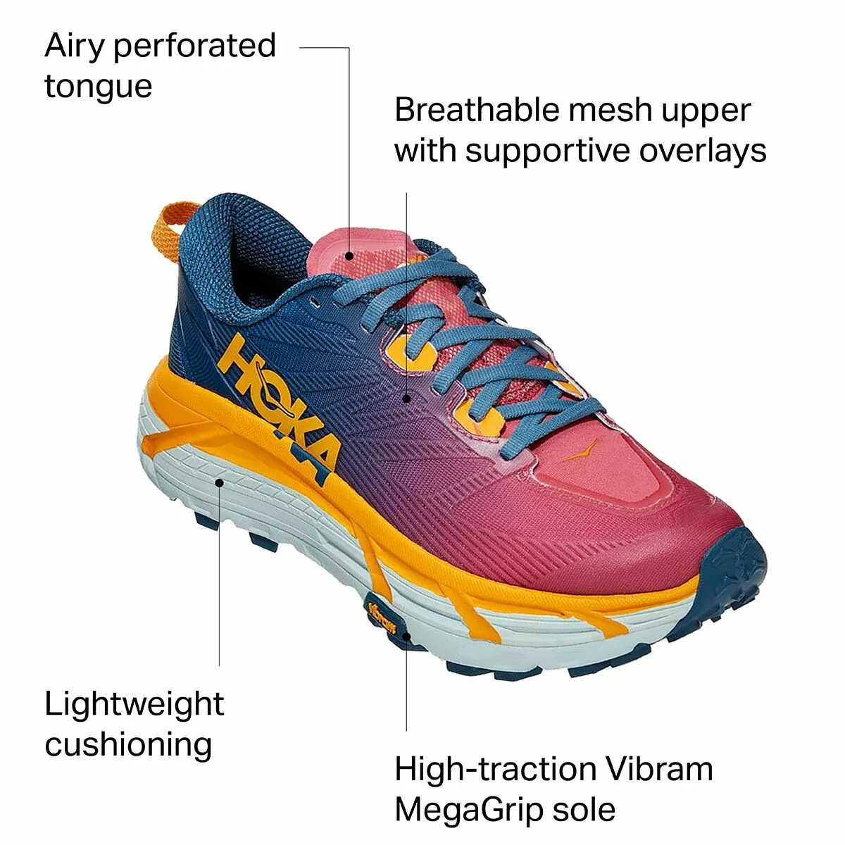 HOKA ONE ONE Mafate Speed 3 Trail Running Shoe Women's 2 HOKA ONE ONE Mafate Speed 3 Trail Running Shoe Women's - Image 2