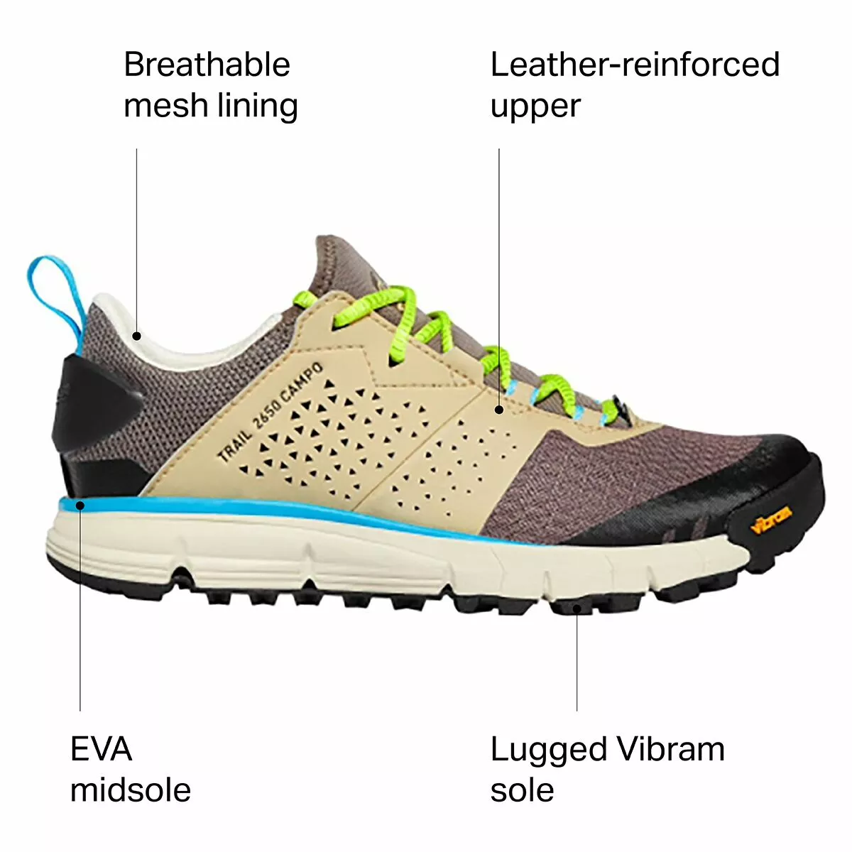 Danner Trail 2650 Campo 3in Hiking Shoe Women's 2 Danner Trail 2650 Campo 3in Hiking Shoe Women's - Image 2